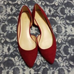 Red Nine West Flats